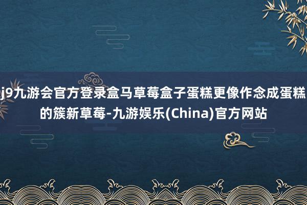 j9九游会官方登录盒马草莓盒子蛋糕更像作念成蛋糕的簇新草莓-九游娱乐(China)官方网站